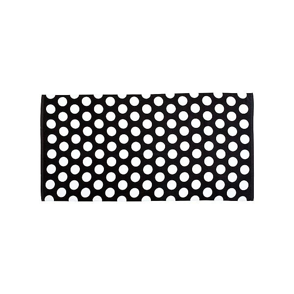 Carmel Towel Company Polka Dot Velour Beach Towel - Black