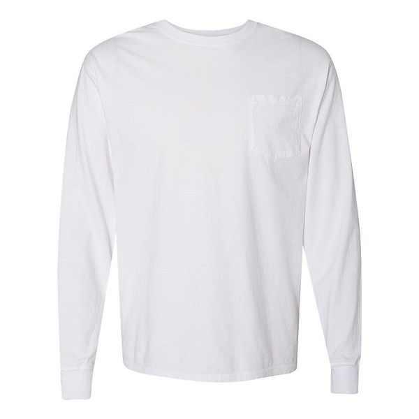 ComfortWash by Hanes Garment-Dyed Long Sleeve T-Shirt With a Pocket