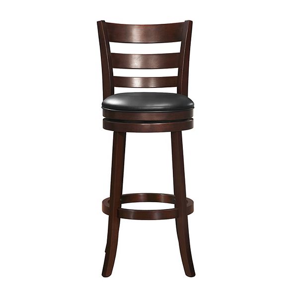 Lexicon Bar Height Swivel Bar Stool, 19X18X43 Dark Cherry