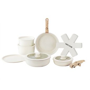 Country Kitchen 16 pc Detachable Handle Cookware Set
