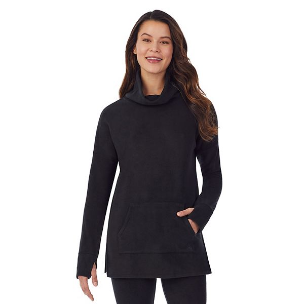 Cuddl Duds Women's Fleecewear with Stretch Crew Neck Top : :  Clothing, Shoes & Accessories