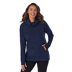 Plus Fleecewear with Stretch Lounge Long Sleeve Tunic