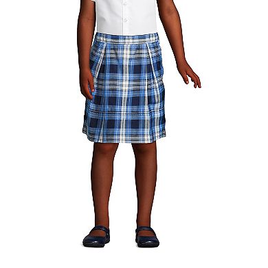 Girls 4-16 Lands' End School Uniform Plaid Pleated Skort