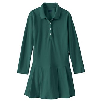 Girls 4-16 Lands' End Pleated Polo Dress School Uniform