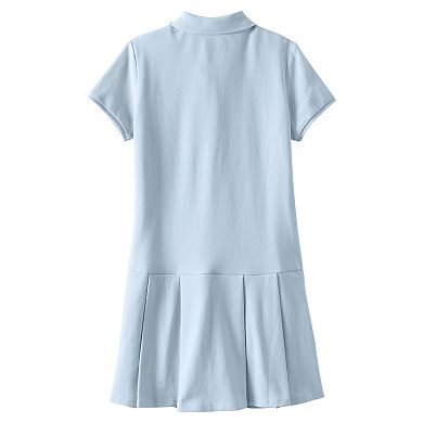 Girls 7-16 Plus Size Lands' End School Uniform Pleated Polo Dress