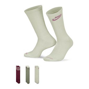 Men's Nike 3-Pack Everyday Plus Retro Cushioned Crew Socks