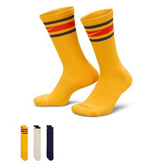Men's Nike 3-Pack Everyday Plus Retro Cushioned Crew Socks