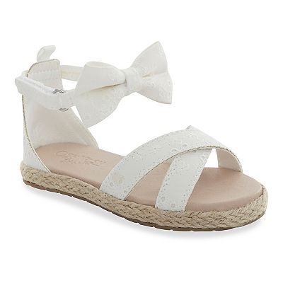 Kohls girls white sandals clearance
