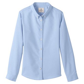 Girls 2-16 Lands' End School Uniform Long Sleeve Oxford Dress Shirt