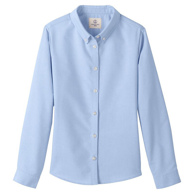 UPC 194743719869 product image for Girls 2-16 Lands' End School Uniform Long Sleeve Oxford Dress Shirt, Girl's, Siz | upcitemdb.com