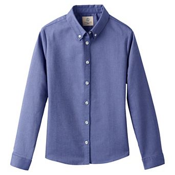 Girls 2-16 Lands' End School Uniform Long Sleeve Oxford Dress Shirt