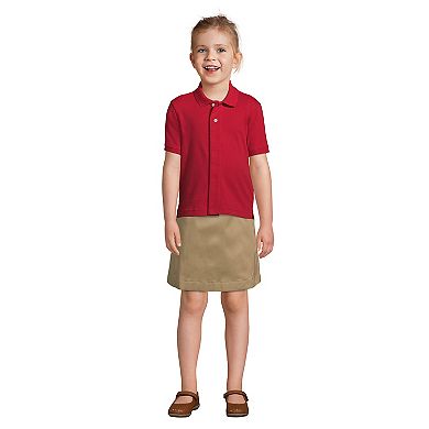 Kids 4-20 Lands' End School Uniform Kids Adaptive Short Sleeve Interlock Polo Shirt