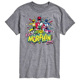Big & Tall Power Rangers Morphin Time Group Graphic Tee