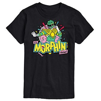 Big & Tall Power Rangers Morphin Time Green Graphic Tee