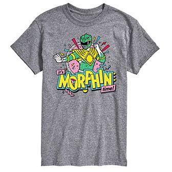 Big & Tall Power Rangers Morphin Time Green Graphic Tee