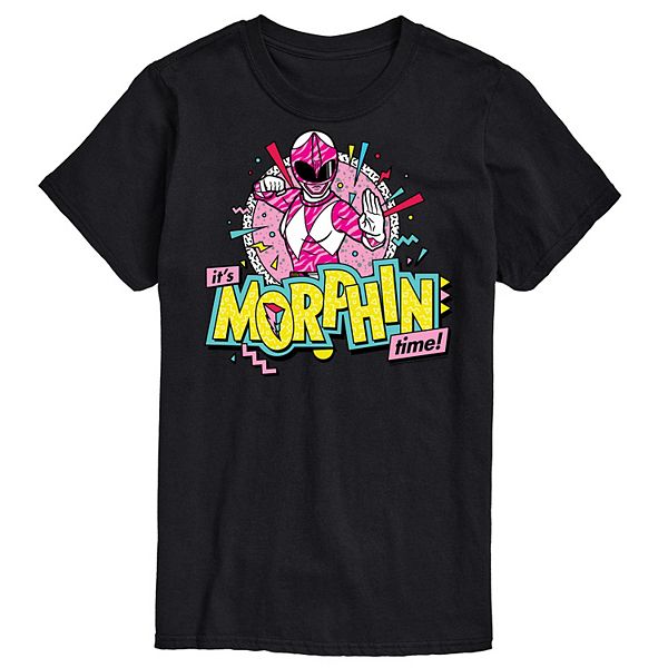 Big & Tall Power Rangers Morphin Time Pink Graphic Tee