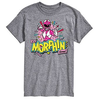 Big & Tall Power Rangers Morphin Time Pink Graphic Tee