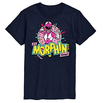 Big & Tall Power Rangers Morphin Time Pink Graphic Tee