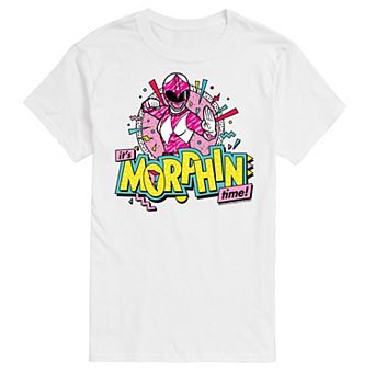 Big & Tall Power Rangers Morphin Time Pink Graphic Tee