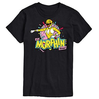 Big & Tall Power Rangers Morphin Time Yellow Graphic Tee