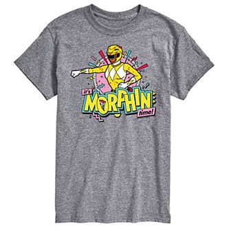 Big & Tall Power Rangers Morphin Time Yellow Graphic Tee