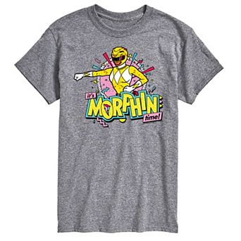 Big & Tall Power Rangers Morphin Time Yellow Graphic Tee