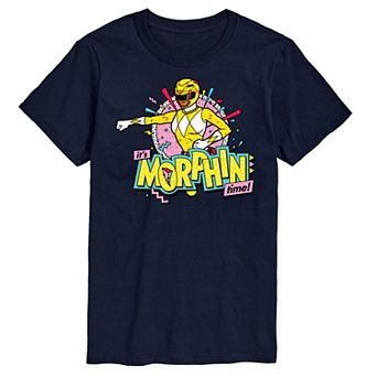 Big & Tall Power Rangers Morphin Time Yellow Graphic Tee