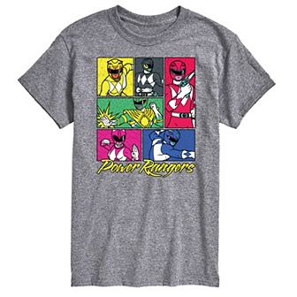 Big & Tall Power Rangers Grid Graphic Tee