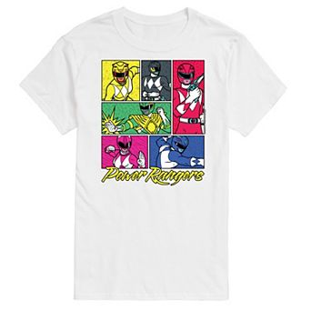 Big & Tall Power Rangers Grid Graphic Tee