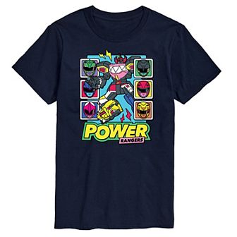 Big & Tall Power Rangers Zord Heads Graphic Tee