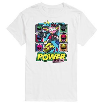 Big & Tall Power Rangers Zord Heads Graphic Tee