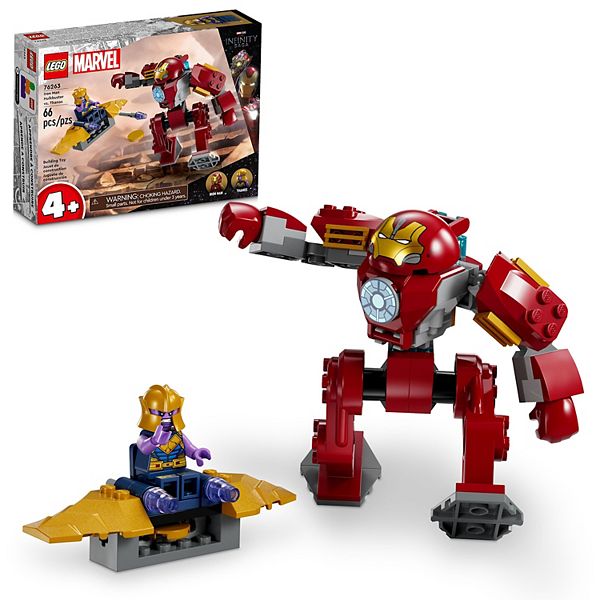 LEGO Marvel Iron Man Hulkbuster vs. Thanos Toy Building Set 76263 (66 Pieces) - Multi