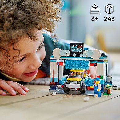LEGO City Car Wash Pretend Building Toy Set 60362 (243 Pieces)