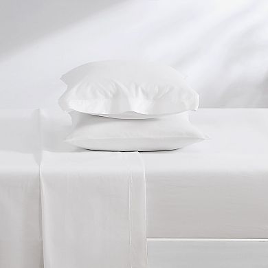 Laura Ashley Solid White Sheets 4-piece Set