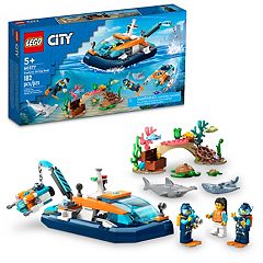 Lego City Police Speedboat And Crooks' Hideout Pretend Play Toy 60417 :  Target