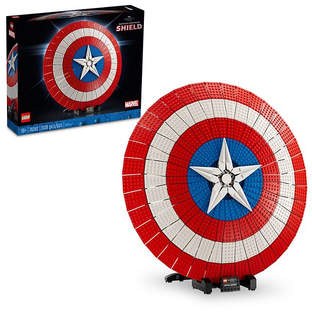LEGO Marvel Captain America s Shield Building Model Kit for Adults 76262 3128 Pieces