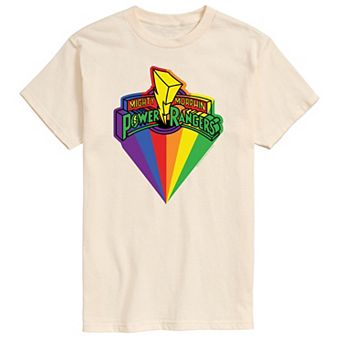 Men's Power Rangers Retro Pride Logo Graphic Tee
