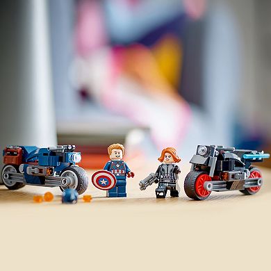 LEGO Marvel Black Widow & Captain America Motorcycles Playset 76260 (130 Pieces)