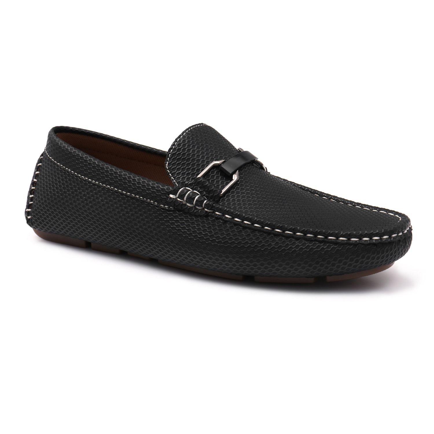 Мужские туфли Aston Marc Embossed, цвет: Чёрный