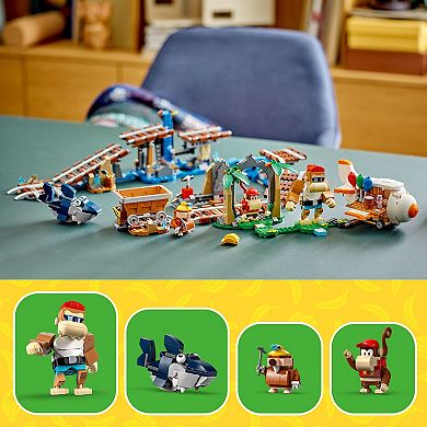 LEGO Super Mario Diddy Kong's Mine Cart Ride Expansion 71425 Building Toy Set (1157 Pieces)