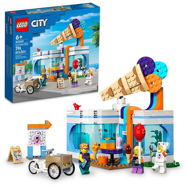 LEGO City Ice Cream Shop Pretend Building Toy Set 60363 296 Pieces