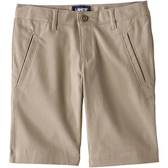Girls 4-16 Lands' End School Uniform Stretch Chino Bermuda Shorts