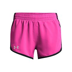 Under Armour Shorts Girls Youth Small Pink Black Athletic Running Gym  Casual 