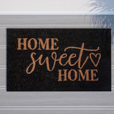 Emma and Oliver Croeso Weather Resistant Coir Doormat with Anti-Slip Rubber Backing for Indoor/Outdoor Use