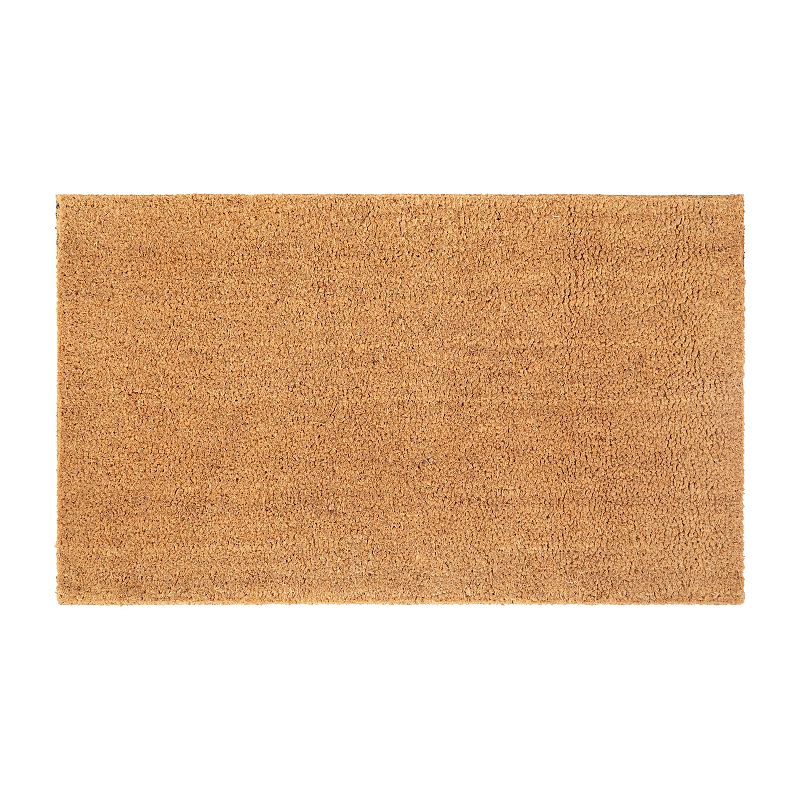 Plain Coco Coir Door Mat, Bare Natural Unadorned Doormat for Outdoor  Entries, Suitable for Inside and Outside Use for Cleaning Men's and Women's  Sandals, Shoes, and Boots (30x17 in)