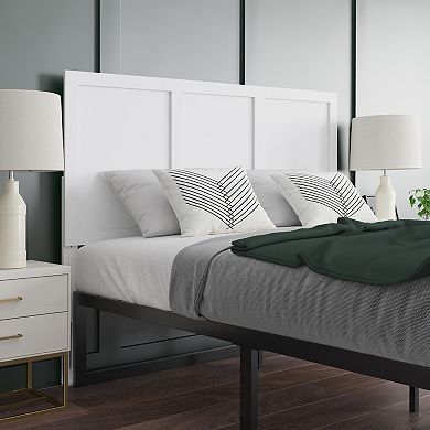 Emma and Oliver Omar Paneled Wooden Adjustable Headboard Only