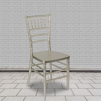 Emma and Oliver 2 Pack PREMIUM Resin Stacking Chiavari Chair