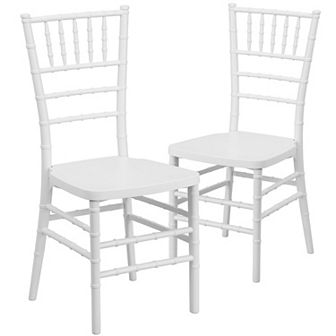 Emma and Oliver 2 Pack PREMIUM Resin Stacking Chiavari Chair