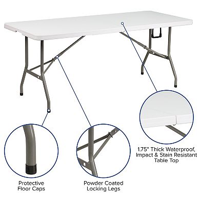 Emma and Oliver Outdoor Event/Tailgate Set with Pop Up Event Canopy with Carry Bag, Bi-Fold Table and 4 Folding Chairs