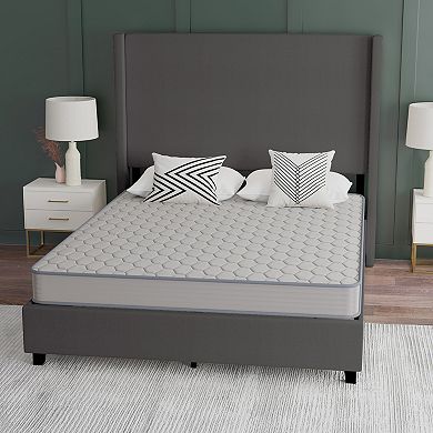 Emma and Oliver Asteria Medium Firm Hybrid Innerspring Mattress in a Box with Knit Fabric Top